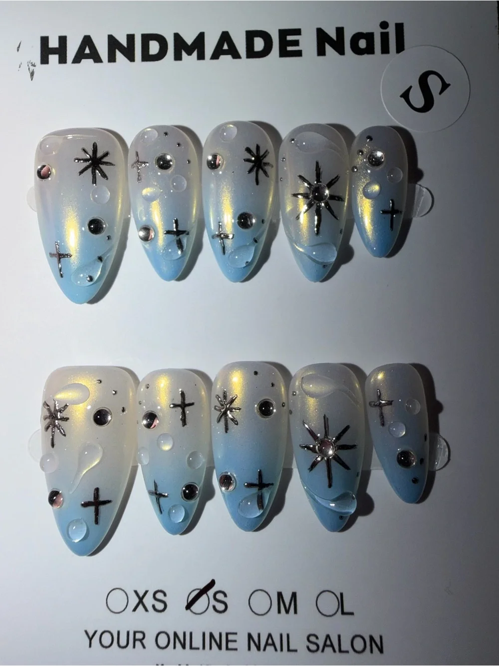 Almond Press-On Nails – Size Small